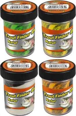 FISHING TACKLE MAX FTM Trout Finder Bait Forellenteig Natur in 10 Farben Forellenpaste
