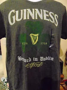 Guinness "Brewed in Dublin" Men's T-Shirt Large NWT - Bild 1 von 4