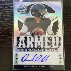 Leaf Metal Draft Silver Prismatic 2022/40 Desmond Ridder #AD-DR1 Rookie Auto RC - Imagen 1 de 2