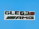 NEW Gloss Black GLE63s + AMG Letters Trunk Embl Badge Sticker for Mercedes Benz