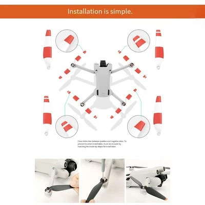 For DJI Mini 4 3 Pro 8pcs Colorful Blades for Improved Maneuverability - Image 1 of 3