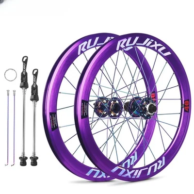 20 Inch 406 V/Disc Brake Folding Bike Wheelset Clincher BMX Bicycle Alloy Wheels - Image 1 of 4