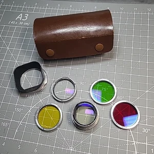Rolleiflex Bay 2 Filter Set Rolleinar Yellow Red Green Hood Case - Picture 1 of 24