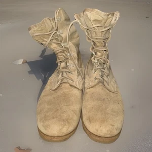 Wellco Army Combat Boot 10R Temperate Weather Desert Tan- Combat Used - Picture 1 of 5