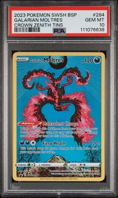 Galarian Moltres SWSH284 SWSH: Sword & Shield Promo Cards Holo PSA 10 - Image 1 of 3