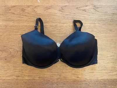 Victoria's Secret Jet Black 38B Very Sexy Smooth Lightly Lined Plunge Demi Bra - Image 1 of 2
