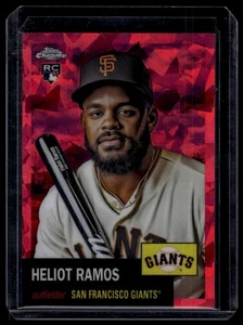 2022 Topps Chrome Platinum Anniversary #122 Heliot Ramos Red Atomic #/100 - Foto 1 di 2