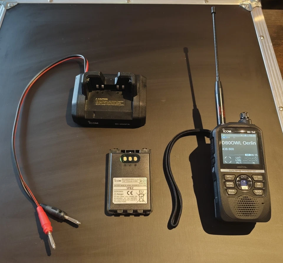 ICOM ID-52 Dual-Band Handfunkgerät GPS Bluetooth 144/430MHz D-STAR Amateurfunk - Bild 1 von 1