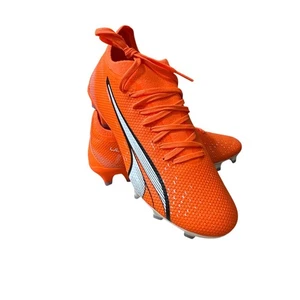 Puma Women's ULTRA MATCH FG Soccer Cleats, Orange/White, Size 7, New - Picture 1 of 7