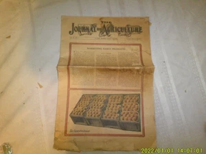 VINTAGE MAGAZINE THE JOURNAL OF AGRICULTURE 1910 - Foto 1 di 3