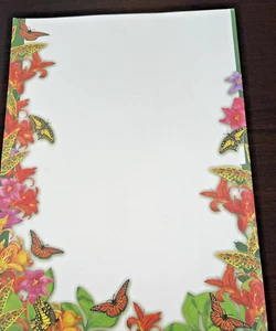 38 Blatt Schmetterling Schmetterlinge & Blumen bunte Farben Druckerpapier NEU - Bild 1 von 5