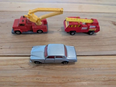 Lote de 3 Matchbox Superfast #22 Blaze Buster #13 Snorkel Fire #39 Roll 1975-1979 Foto 1 de 4