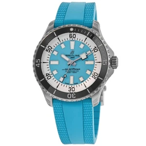 New Breitling Superocean Automatic 44 Turquoise Men's Watch A17376211L2S2 - Picture 1 of 5