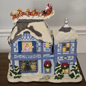 Party Lite P8651 The Night Before Christmas Musical Tealight House - Retired - Picture 1 of 20