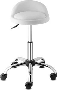 Rollhocker mit Lehne Arbeitshocker Hocker Drehhocker Kosmetikhocker Praxishocker - Bild 1 von 11