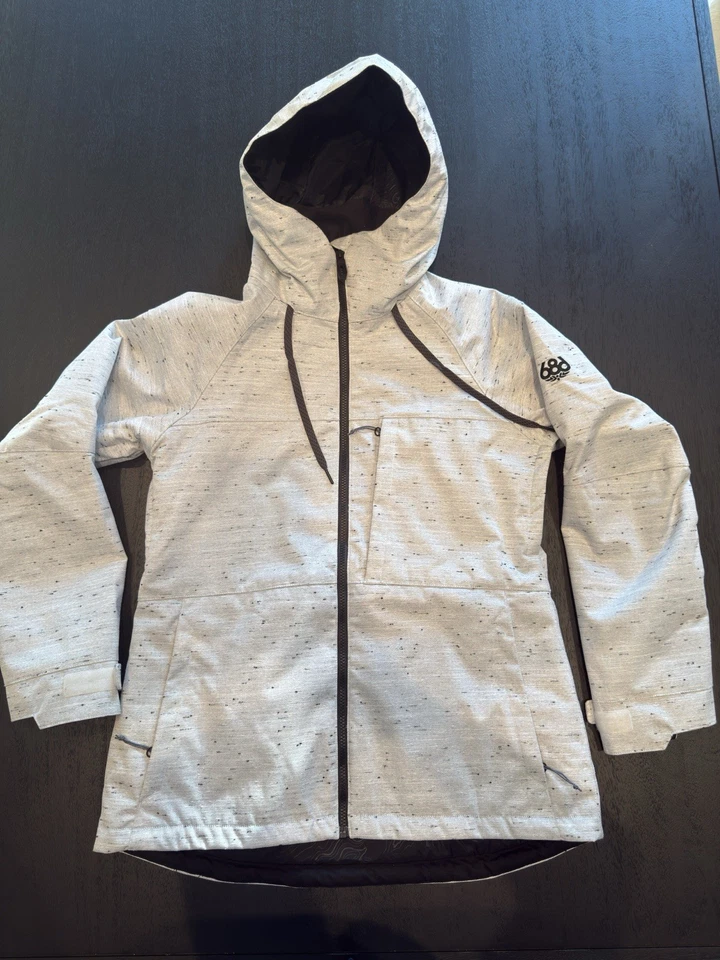 Chaqueta de Snowboard/Mujer 686 Infidry Athena/Blanco Color Slub/Talla Mediana Foto 1 de 4