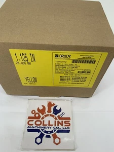 Brady B30C-1125-595-YL Y3800072 Indoor/Outdoor Vinyl Labels 1.125"W x 100'L Yell - Picture 1 of 7