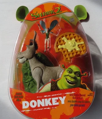 Shrek 2  Donkey &Tinkerbell Fairy  By Hasbro - Dreamworks in 2004 - Image 1 of 4
