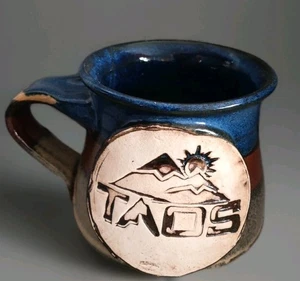 BENNETT ART STUDIOS - Grand Junction Colorado 12 Unzen Studio Kunstkeramik Becher - TAOS NM - Bild 1 von 7