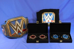 WWE AUTHENTIC UNIVERSAL CHAMPIONSHIP REPLICA BELT CODY RHODES & AJ STYLES PLATES - Picture 1 of 19