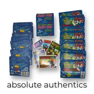 25x 1988 California Raisins World Tour Sticker Card & Sticker Album Pack Lot - Picture 1 of 4