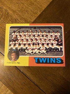 1975 topps baseball. Twins Unmarked Team Card. #443 EX (TT-2) - Picture 1 of 3