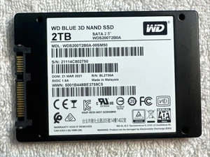 Western Digital WD Blue 2TB 3D NAND 2.5"  SATA SSD WDS200T2B0A - Picture 1 of 2
