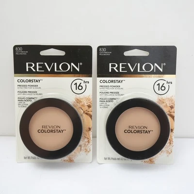 2 Revlon Colorstay Pressed Powder Shine Free For 16 Hours #830 Light Med NOS - Image 1 of 2