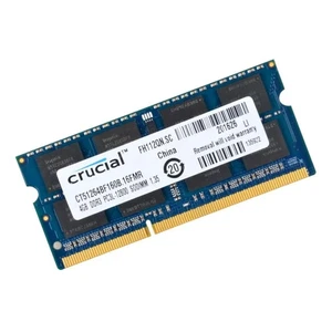 CRUCIAL 8GB [2x4 GB] DDR3 1600 PC3-12800 SODIMM MEMORY  - Picture 1 of 2