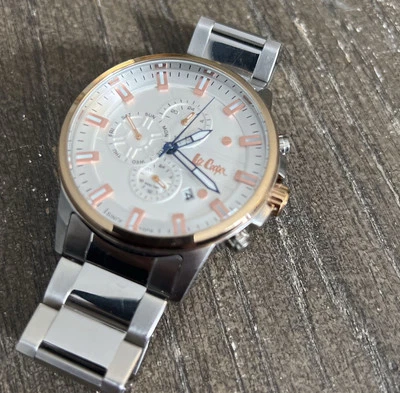 Reloj Lee Cooper Resistencia al Agua Super Metal Acero Inoxidable Para Hombre Foto 1 de 4