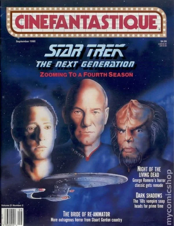 CINEFANTASTIQUE 1990 September Vol. 21 #2 Star Trek the Next Generation & More! - Image 1 of 1