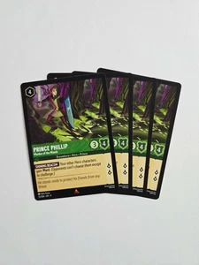 Prinz Phillip Wächter des Waldes 72/204 Playset 4 Karten - Sagenhafte Lorcana - Bild 1 von 1