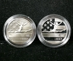 1992-P And S UNC/PROOF Olympic Gymnastics Commemorative Half Dollars 5915 - Picture 1 of 2