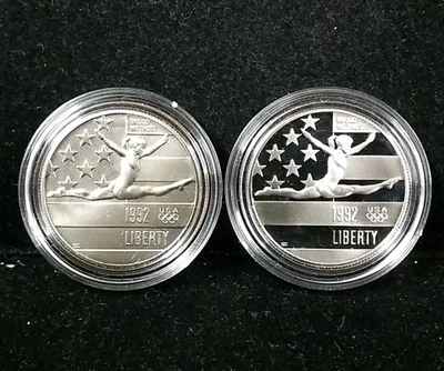 1992-P And S UNC/PROOF Olympic Gymnastics Commemorative Half Dollars 5915 - Image 1 of 2