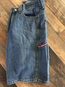 Pantalones Cortos Vaqueros US Polo Assn Azul Carpintero Sueltos Estilo Hip Hop 32 Para Hombre’s - Imagen 1 de 7
