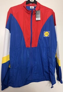 LIDL Azul Amarillo Rojo Cortavientos Ligero Chaqueta Cremallera Completa Talla M Nuevo - Imagen 1 de 4