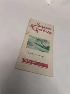 Brochure Auguri Stagioni sui Canti di Natale Hilrow Realty Co 1950 PA - Foto 1 di 4