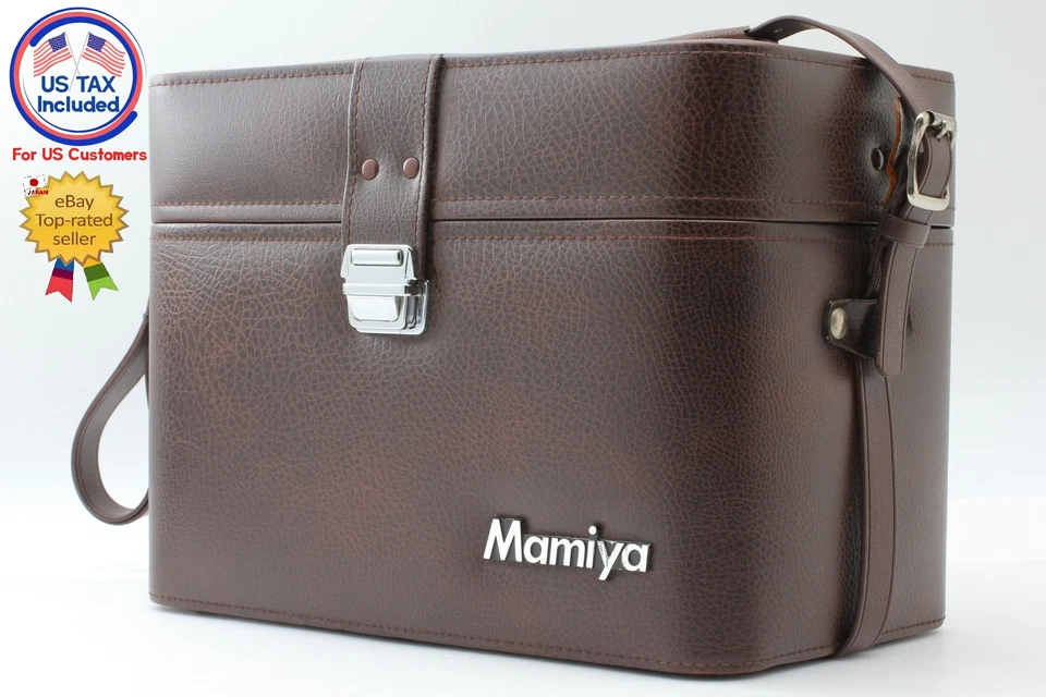 ¡Bolso de cuero raro! [COMO NUEVO] Bolsa rígida original Mamiya para RB67 RZ67 de JAPÓN Foto 1 de 4