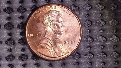 💸 RARE GEM MINT ERROR ++ 2000 D Lincoln Memorial Cent DDR_PUP; Monument, USA, + - Image 1 of 4