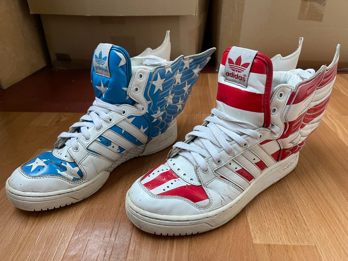 Preços baixos em adidas Jeremy Scott x Wings 2.0 Stars and Stripes