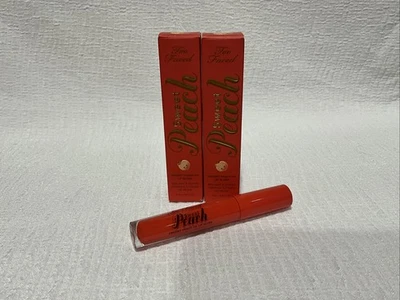 Too Faced Sweet Peach Creamy Peach Lip Gloss TICKLE ME PEACH Lot Of 2 RARE NIB! - Image 1 of 4