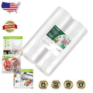 Bolsas selladoras al vacío personalizables de 11 pulgadas x 50 pies - Paquete de 2 para cocina Sous Vide - Imagen 1 de 9