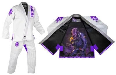 Raven Fightwear Para hombres BJJ Terror Cthulhu Brasileño Jiu Jitsu Uniforme Premium BJ Foto 1 de 4