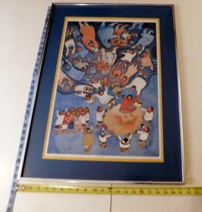 Impresión Rie Muñoz Creación del Hombre 83/500 Fechada 1975 Firmada Arte Limitado Alaska RARO - Imagen 1 de 18