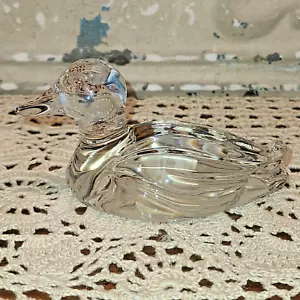 Prinzessin House Klar Kristall Ente Entlein Briefbeschwerer Figur - Bild 1 von 6