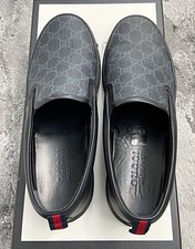 gucci canvas slip on