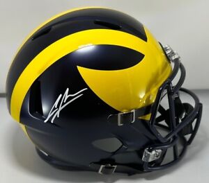 Wolverines CHARLES WOODSON Signed Full Size Replica Michigan Speed Helmet AUTO