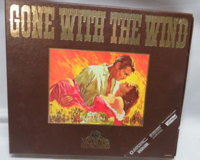 GONE WITH THE WIND 1985 VHS Brown Box Set with Booklet  - Image 1 of 4