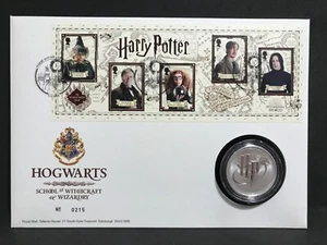 Harry Potter Royal Mint/Mail 2018 HOGWARTS Limitiert SILBERPROOF Medaille Münzumschlag - Bild 1 von 15