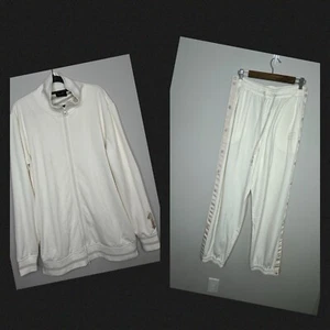 PUMA X FENTY BY RIHANNA TEARAWAY TRACK PANTS (M) JACKET (S) TRACKSUIT SET IVORY - Picture 1 of 24